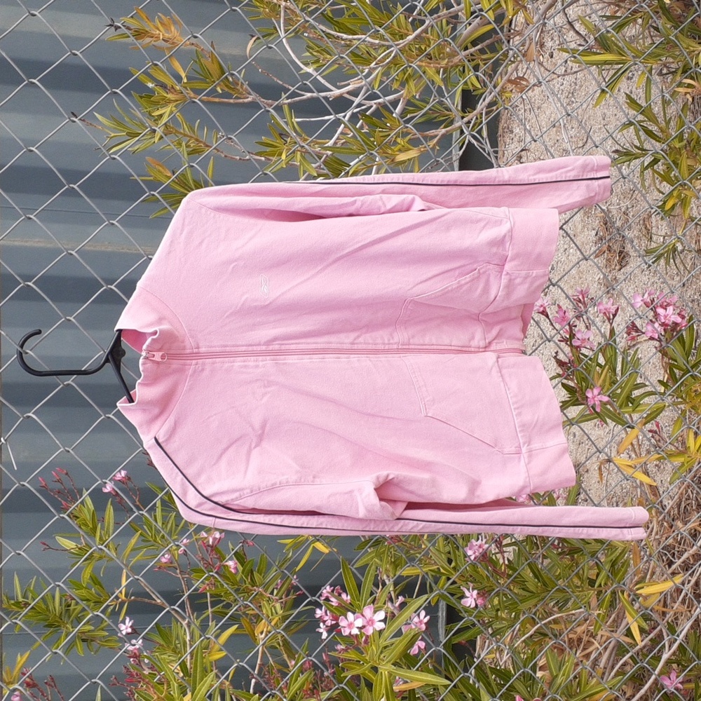 Reebok Pink Zip Up Jacket, Size M